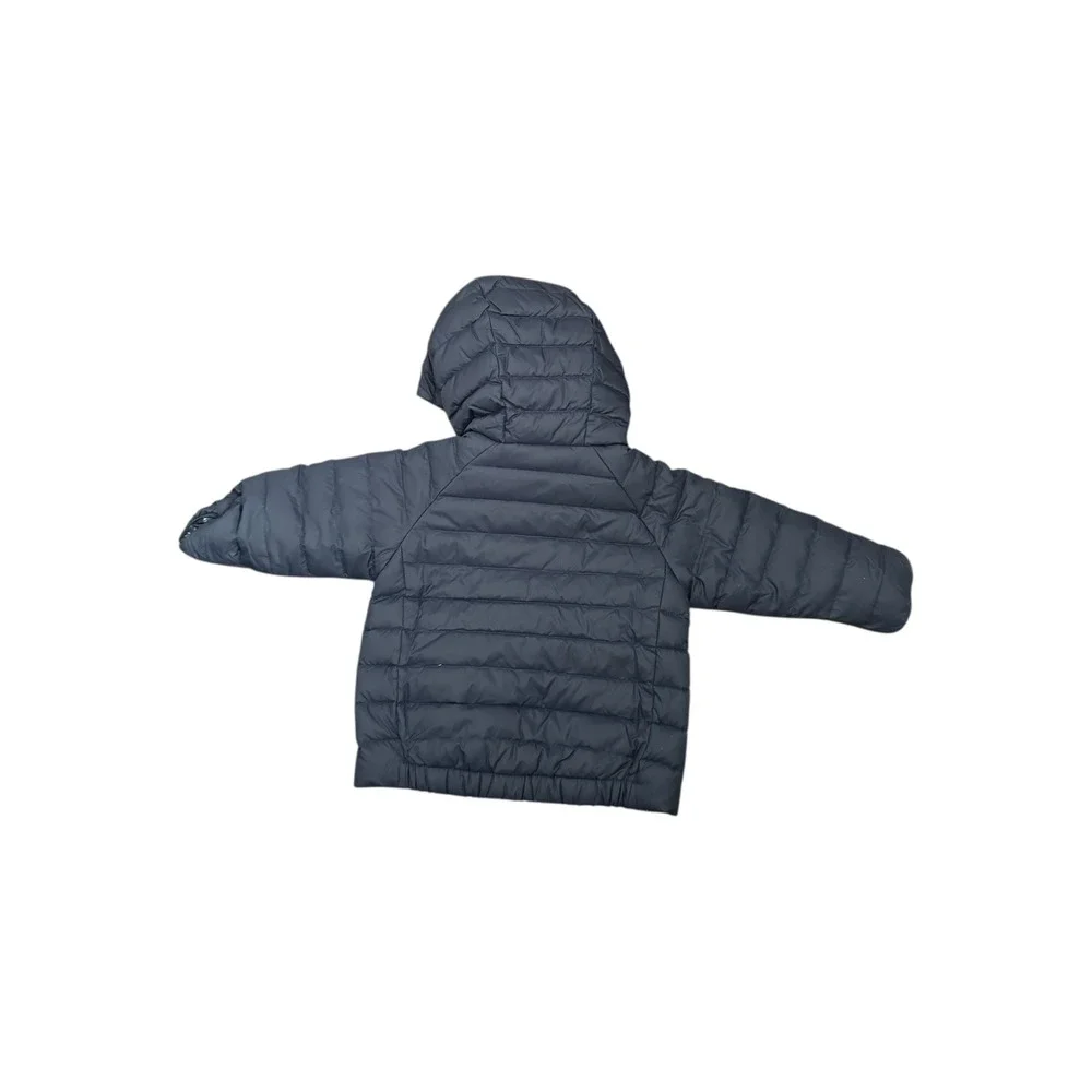 Patagonia Baby Reversible Down Sweater Hoody Jacket Blue‎ Geometric 3-6m NEW